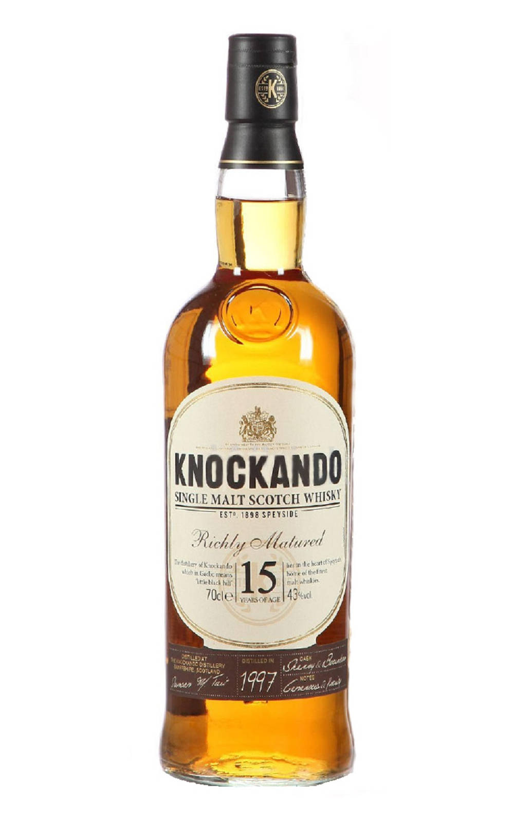 Knockando Richly Matured 15 Years Single Malt Scotch Whisky 納坎度蒸餾廠 豐盛 15年 單一麥芽蘇格蘭威士忌
