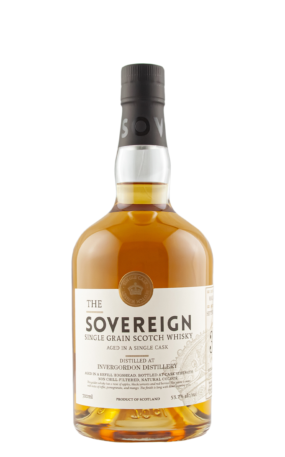 The Sovereign Invergordon 1988 Single Grain Scotch Whisky 穀穀帝王 英威登 1988 單一穀物蘇格蘭威士忌
