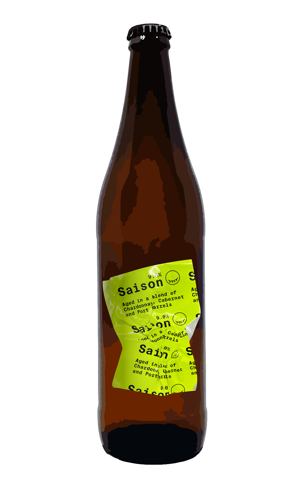 Ugly Half Beer Saison Aged in a blend of Chardonnay Cabernet and Port Barrels 酉鬼啤酒 Saison 泡在夏朵內 卡本內以及波特裡面