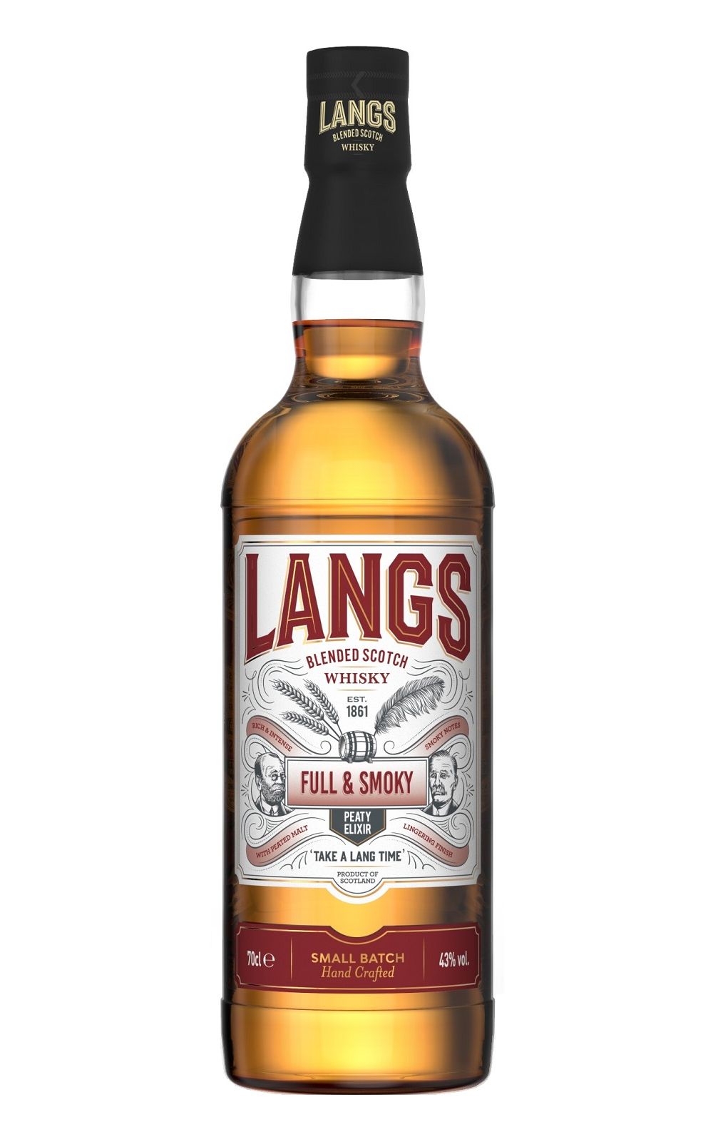 Langs Whisky Full Smoky Blended Scotch Whisky 雙人牌威士忌 紅標 調和蘇格蘭威士忌