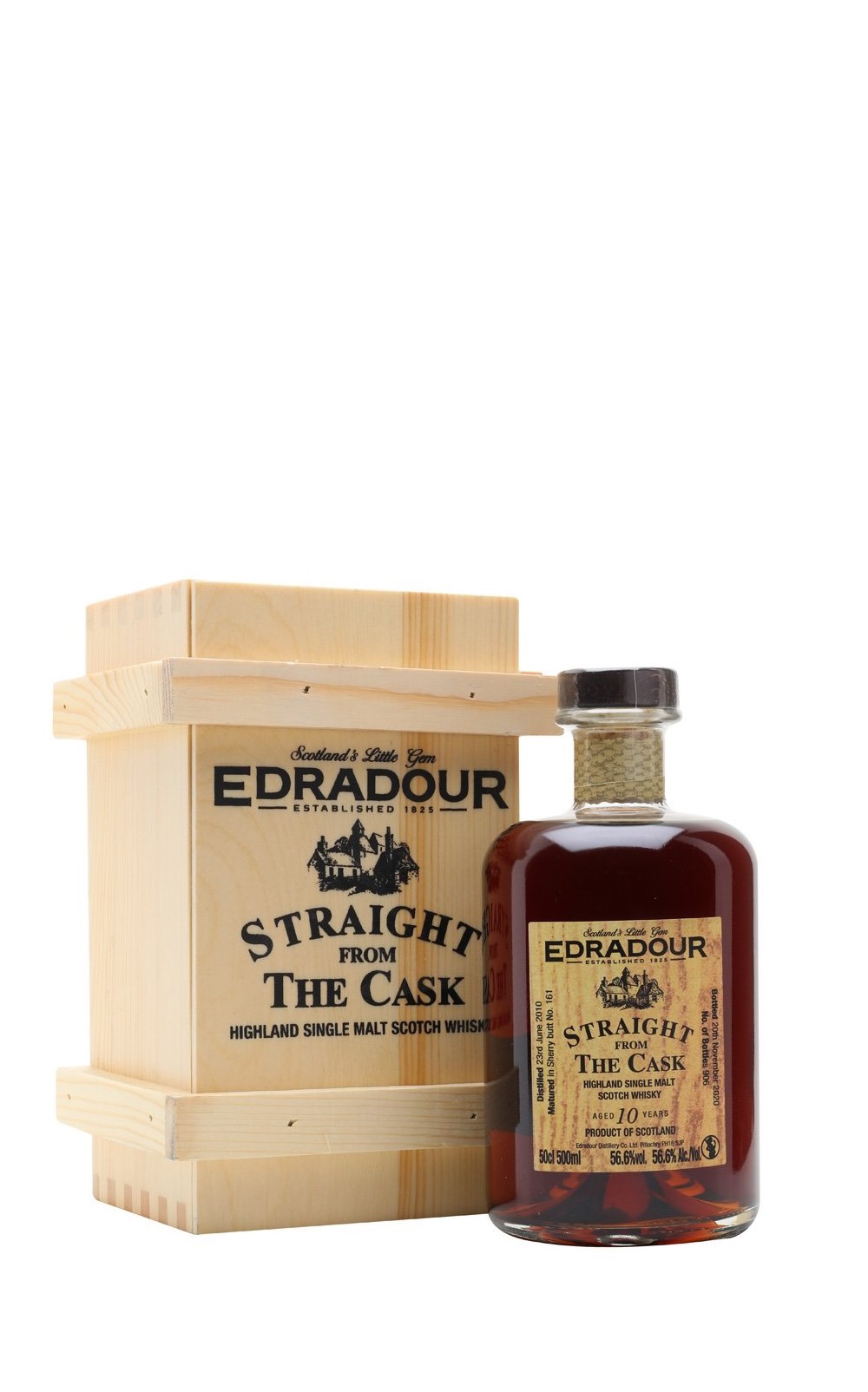 Edradour Distillery Straight from the Cask Aged 10 Years Highland Single Malt Scotch Whisky 艾德多爾蒸餾廠 單桶原酒 10年 高地單一麥芽蘇格蘭威士忌