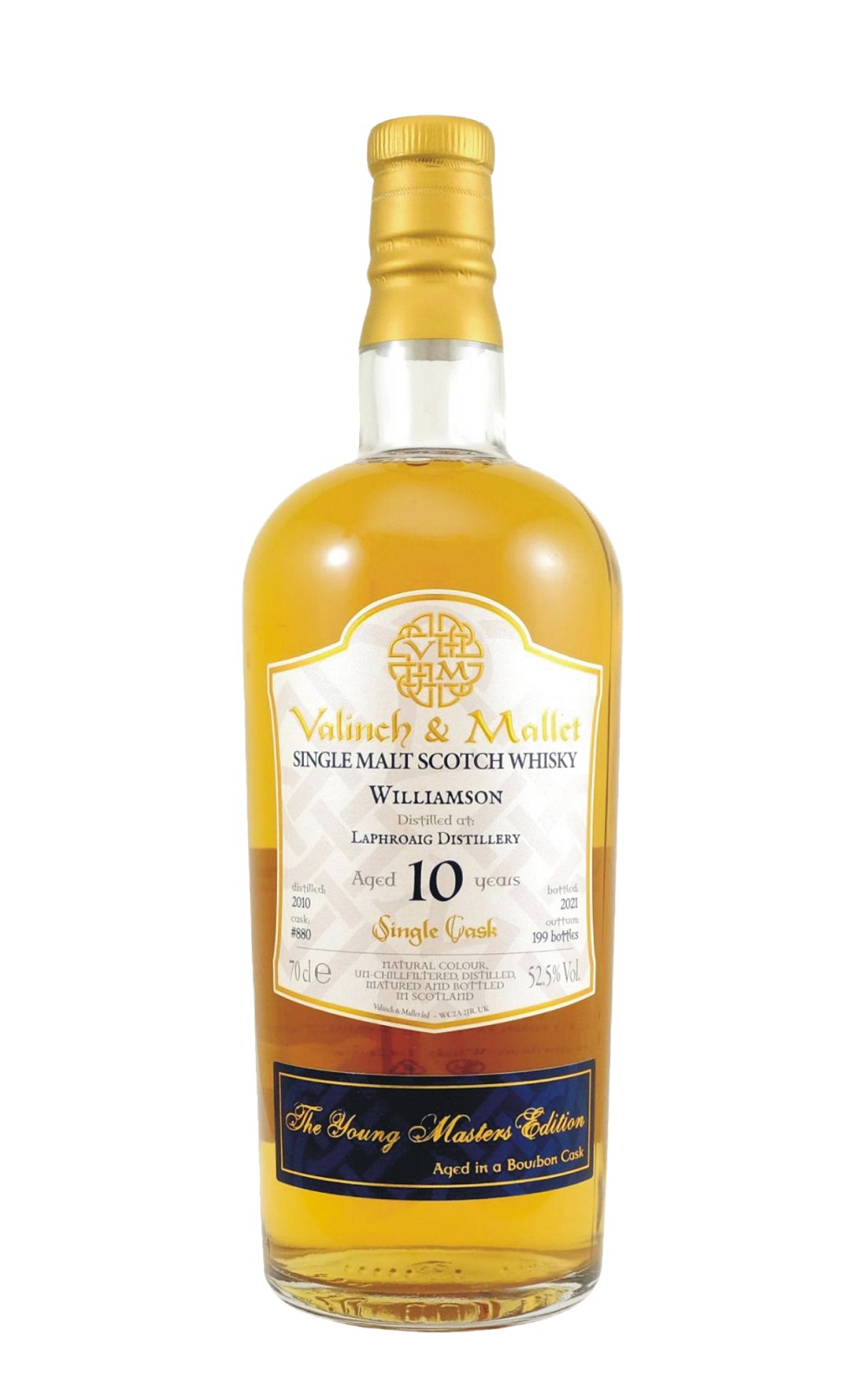 Valinch Mallet Williamson 2010 Aged 10 Years Single Malt Scotch Whisky 瓦林奇與馬烈 神秘艾雷島 2010 10年單一麥芽蘇格蘭威士忌