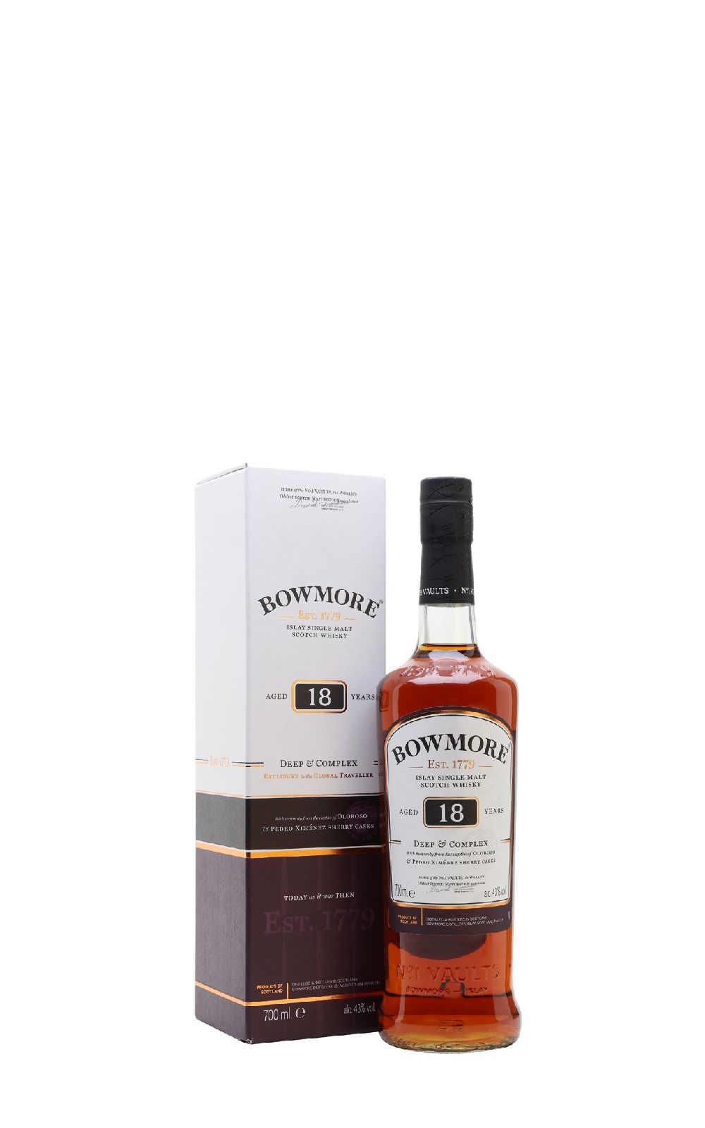 Bowmore Aged 18 Years Deep Complex Sherry Cask Single Malt Scotch Whisky 波摩蒸餾廠 18年 雪莉雙桶 單一麥芽蘇格蘭威士忌