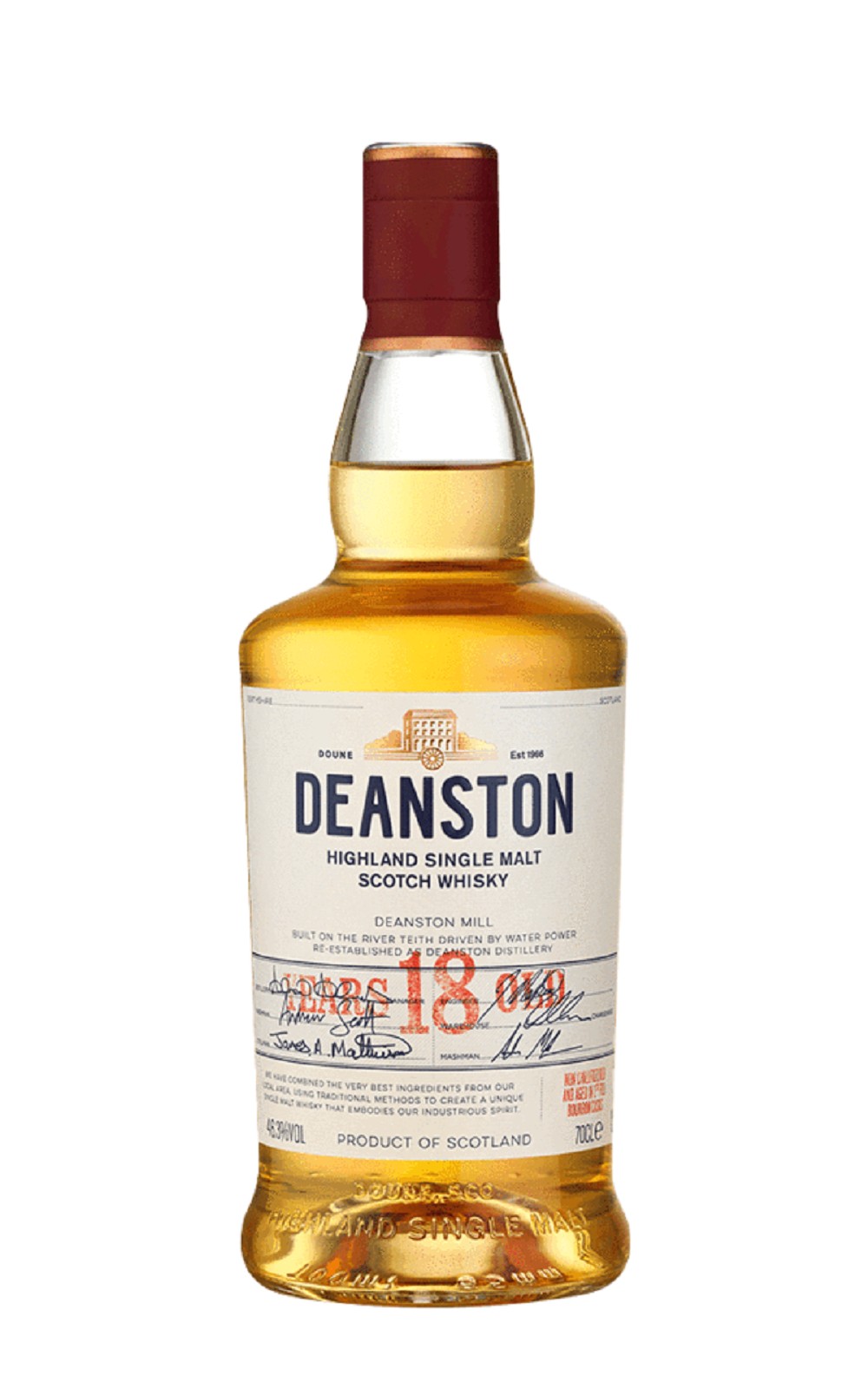 Deanston Bourbon Cask 18 Year Old Single Malt Scotch Whisky 汀士頓 初次波本桶18年單一麥芽蘇格蘭威士忌