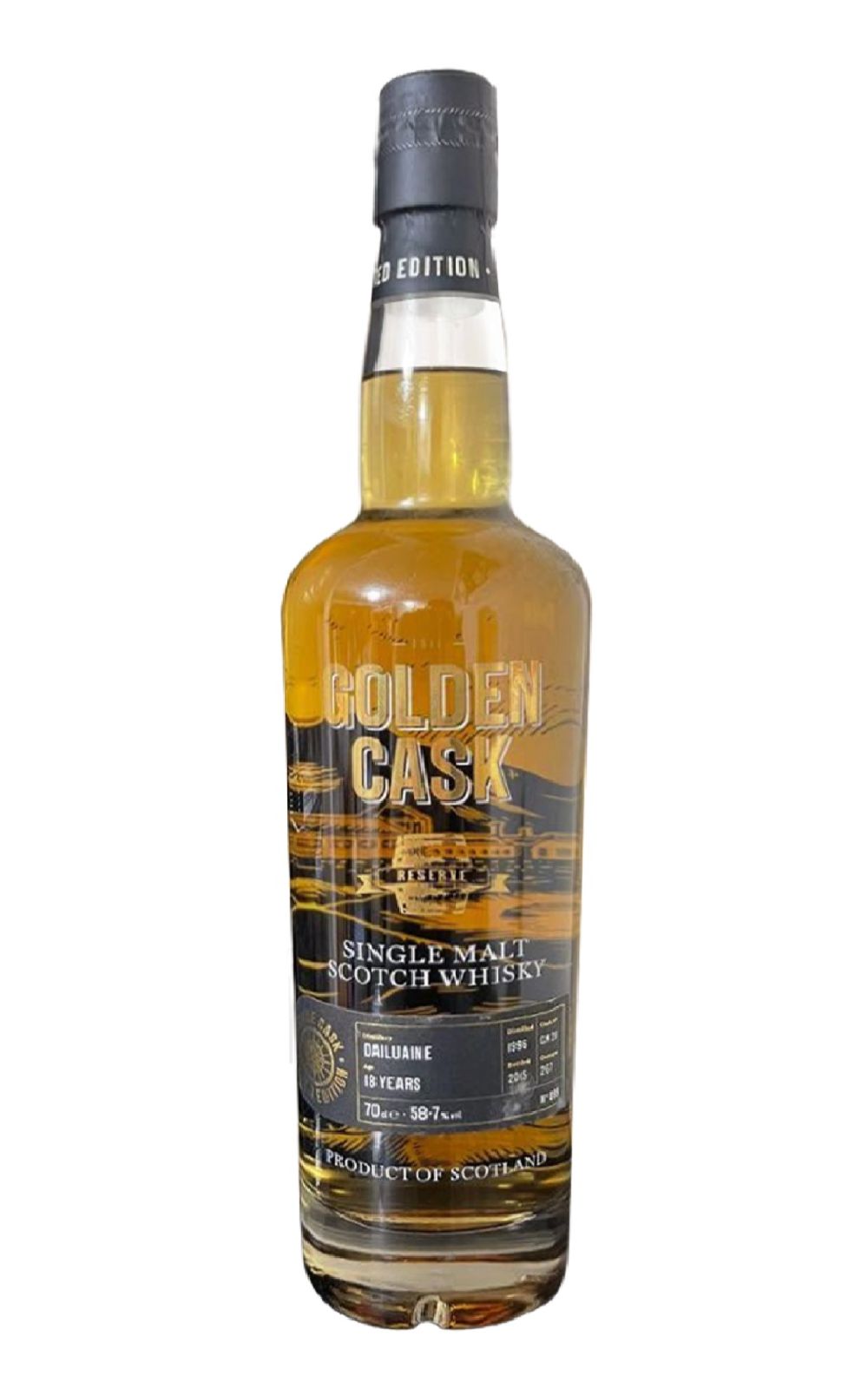 House of Macduff The Golden Cask Dailuaine 1996 Aged 18 Years Single Malt Scotch Whisky 麥克朵夫獨立裝瓶廠 金桶系列 大雲 1996 18年單一麥芽蘇格蘭威士忌