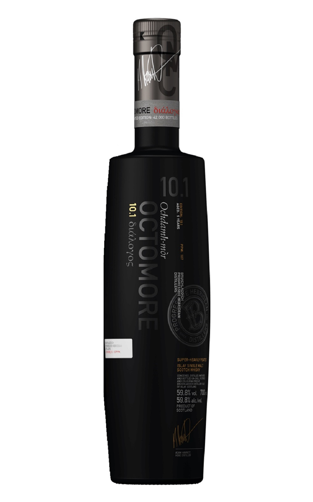 Bruichladdich Distillery Octomore Edition 10 1 Super Heavily Peated Islay Single Malt Scotch Whisky 布萊迪蒸餾廠 奧特摩系列 版本10 1 艾雷島單一麥芽蘇格蘭威士忌