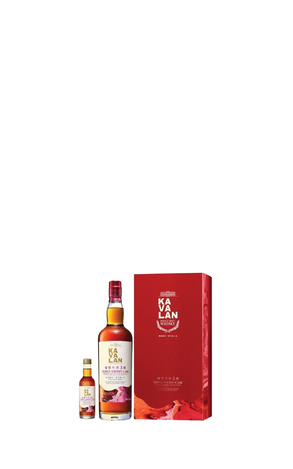 Kavalan Triple Sherry Cask Single Malt Whisky 2022 Gift Box 噶瑪蘭蒸餾廠 層豐雪莉3桶 單一麥芽威士忌 2022特別限定版禮盒