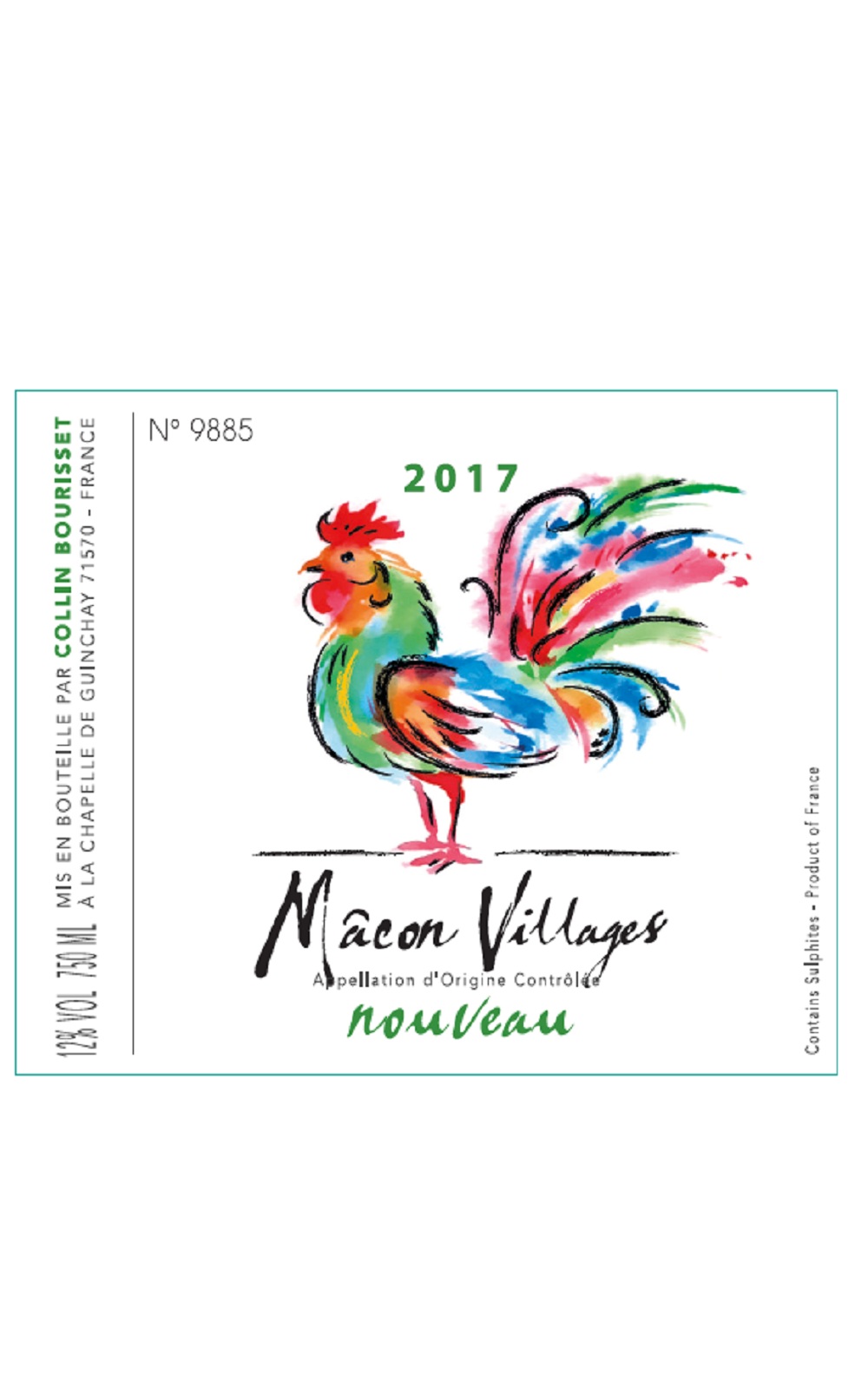 Collin Bourisset Macon Villages Nouveau 2017 柯林柏喜榭酒莊 馬貢村莊新酒 牛年限量版
