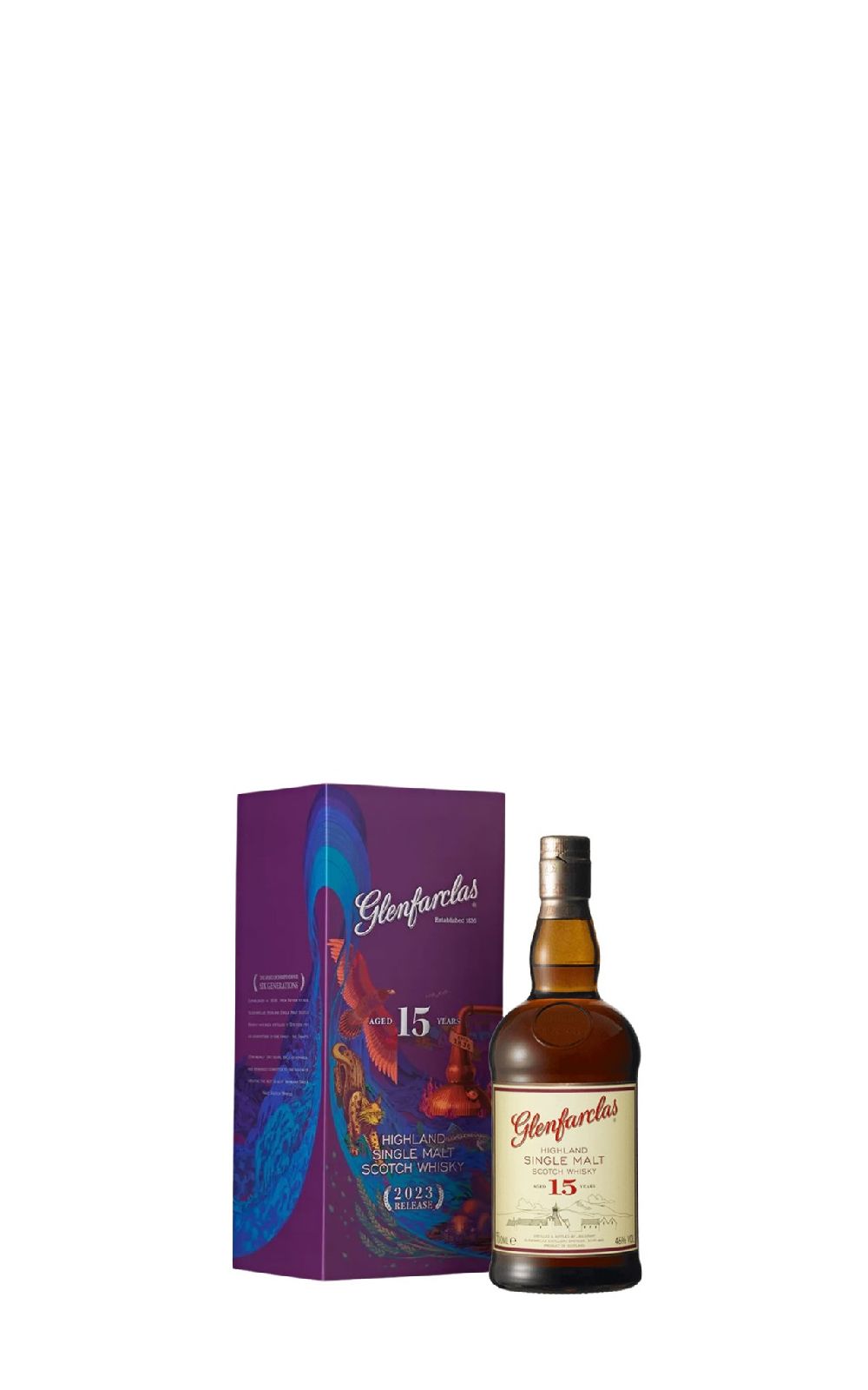 Glenfarclas Aged 15 Years Highland Single Malt Scotch Whisky 2023 Release 格蘭花格蒸餾廠 禮讚系列首部曲 15年單一麥芽蘇格蘭威士忌 2023版