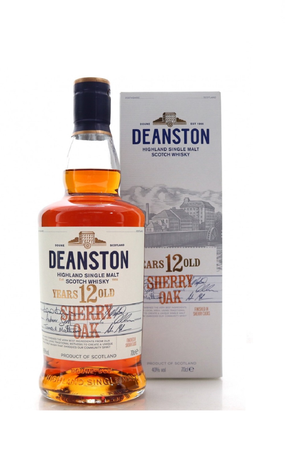 Deanston Aged 12 Years Old Sherry Oak Single Malt Scotch Whisky 汀士頓 重雪莉桶12年 單一麥芽蘇格蘭威士忌