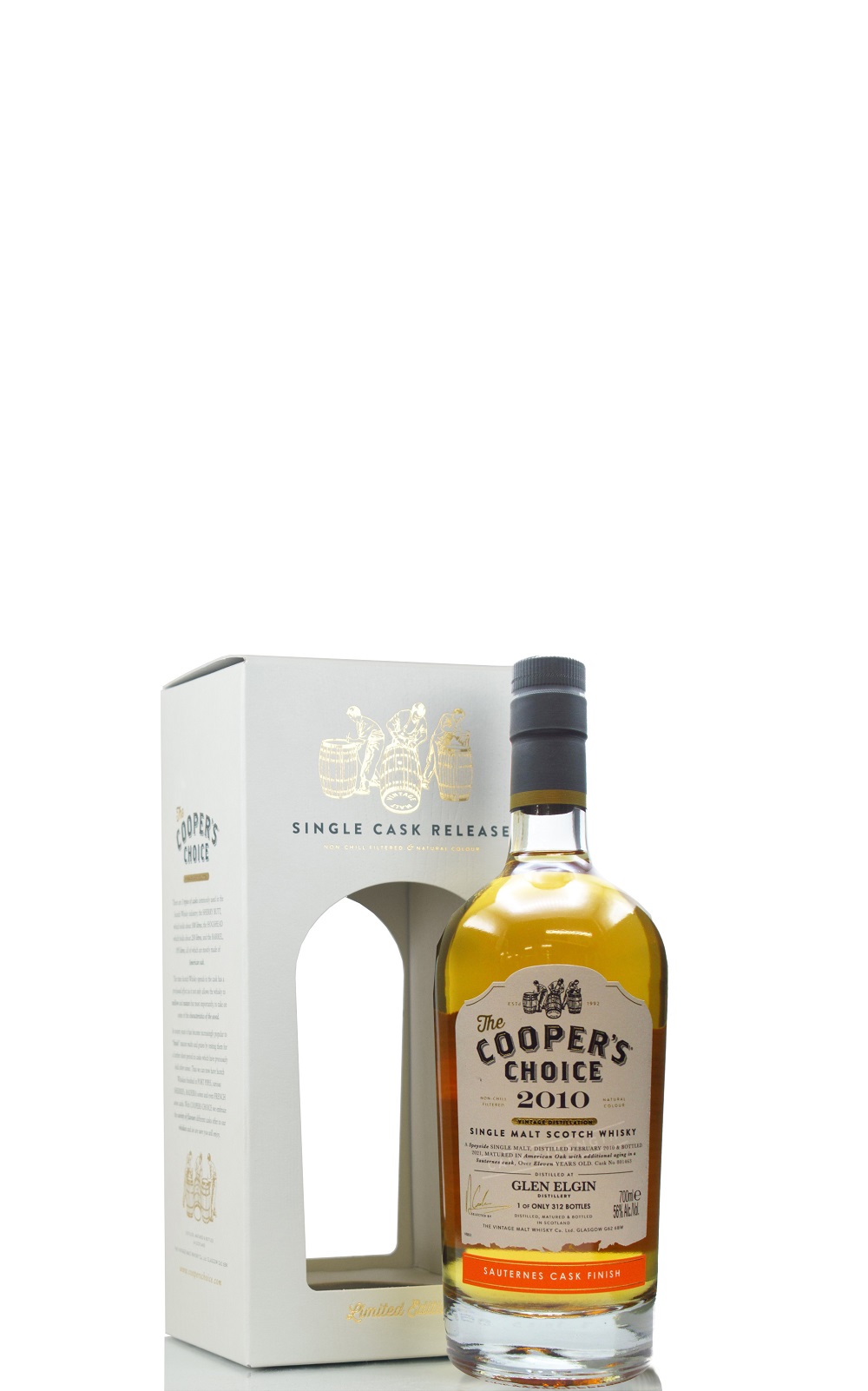 The Cooper s Choice Glen Elgin 2010 11YO 801463 Sauternes Cask Single Malt Scotch Whisky 酷選大師 格蘭愛琴 2010 11年 801463 索甸桶單一桶蘇格蘭威士忌