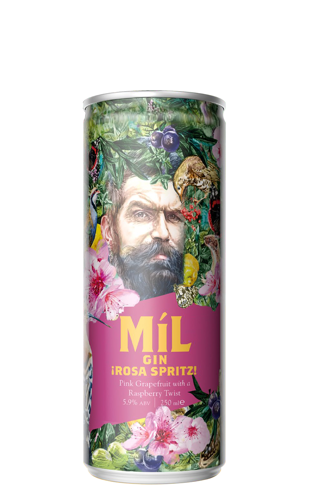 Mil Gin Mil Gin Rosa Spritz 地中海草本植物琴通寧調酒 粉紅葡萄柚覆盆子口味 琴通寧調酒