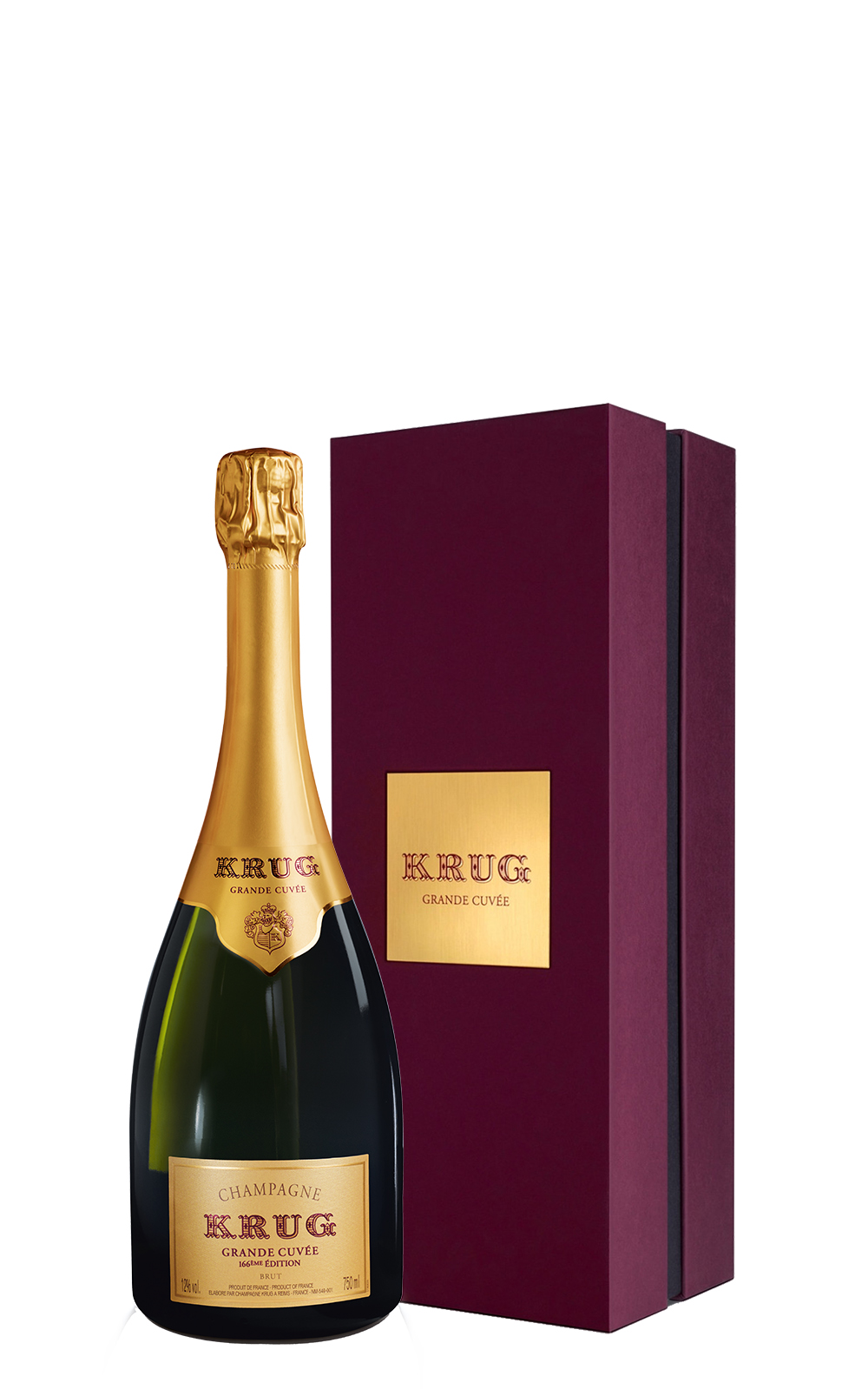 Krug Champagne Grande Cuvee 166eme Edition Brut Gift Box NV 庫克香檳 偉大經典 版本166 不甜香檳 禮盒