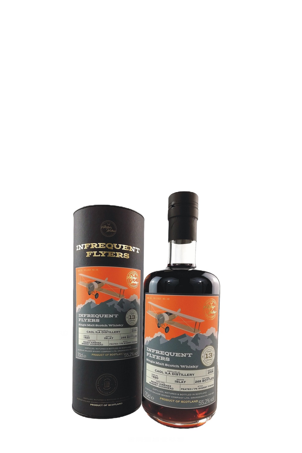 Alistair Walker Whisky The Infrequent Flyer Caol Ila 2008 Single Malt Scotch Whisky 亞力斯岱 沃克威士忌 The Infrequent Flyer 卡爾里拉 2008 單一麥芽蘇格蘭威士忌