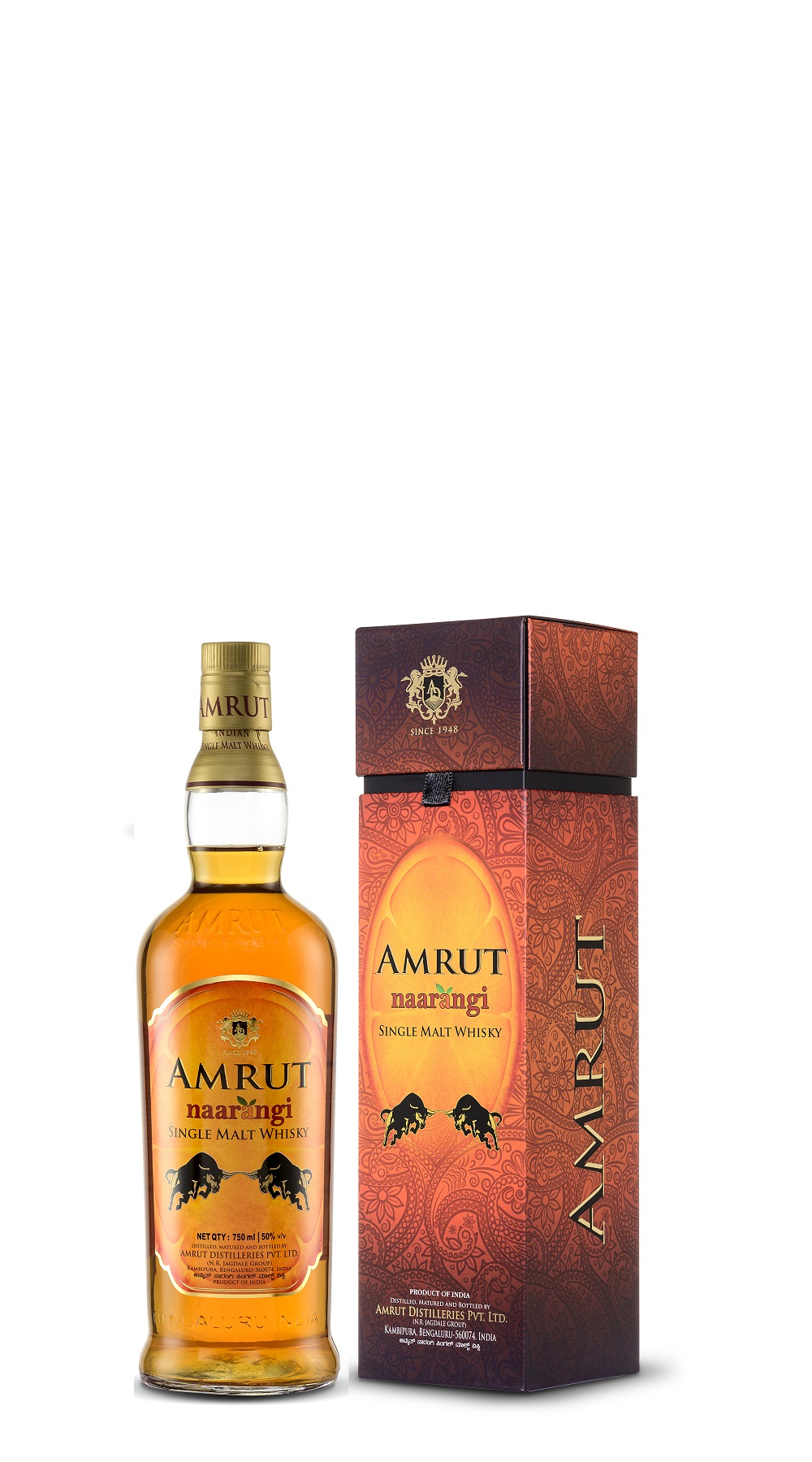 Amrut NAARANGI Indian Single Malt Whisky 雅沐特蒸餾廠 真橙 單一麥芽威士忌 台灣專屬款