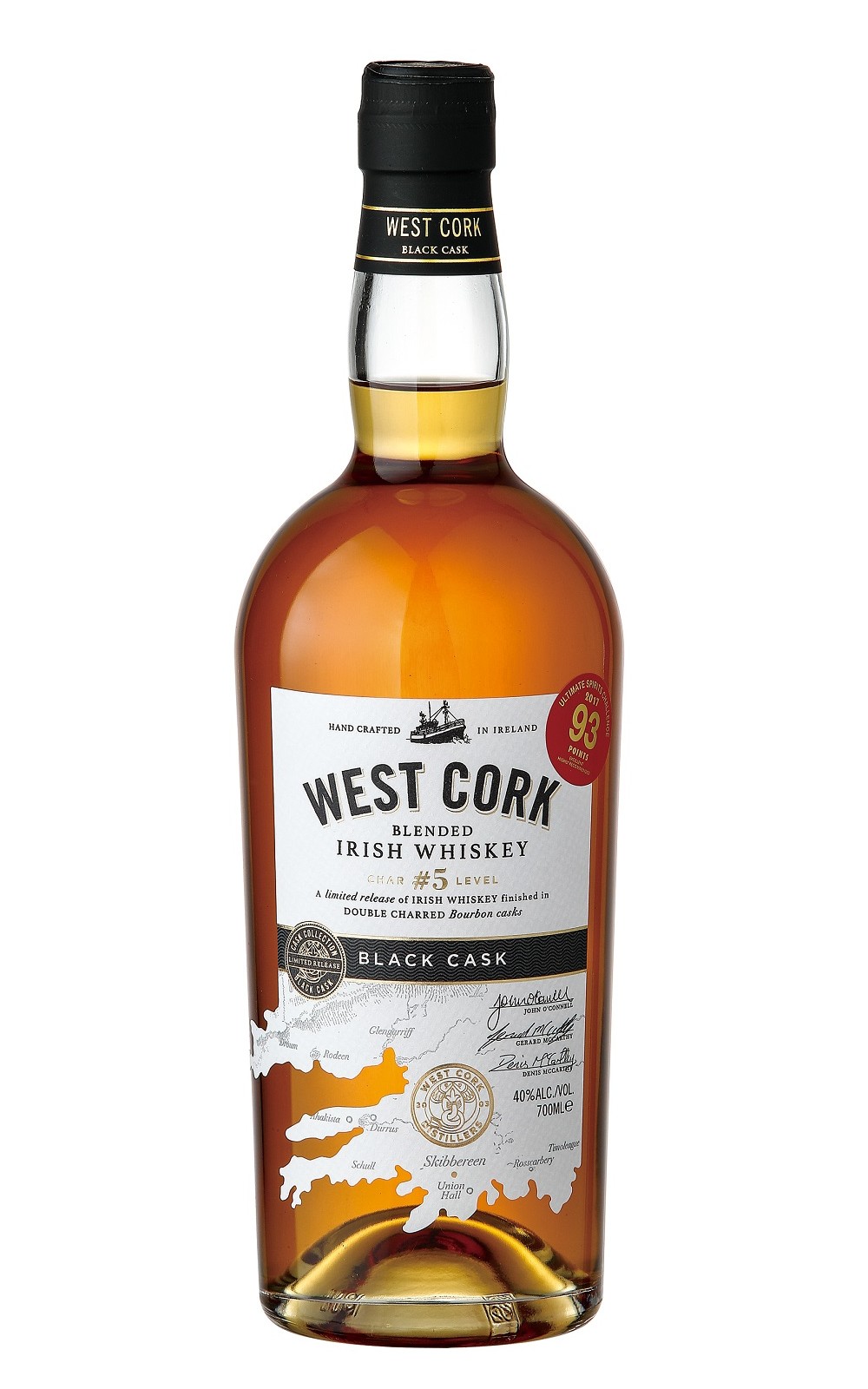 West Cork Black Cask Char 5 Level Blended Irish Whisky 威斯克 黑桶極品 調和愛爾蘭威士忌