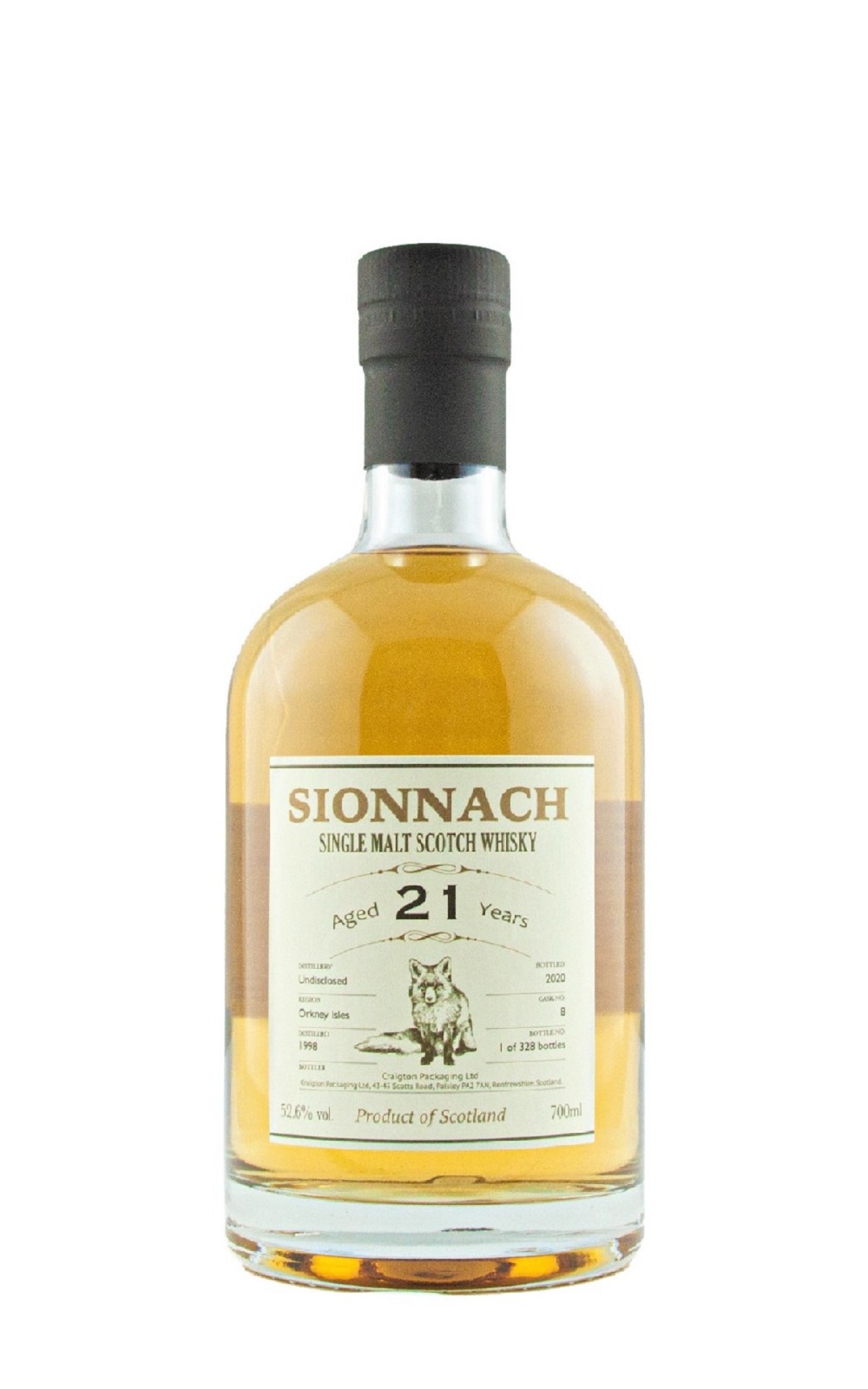 Sionnach Orkney 1998 Aged 21 Years Single Malt Scotch Whisky 紅狐原酒系列 奧克尼 1998 21年 單一麥芽蘇格蘭威士忌