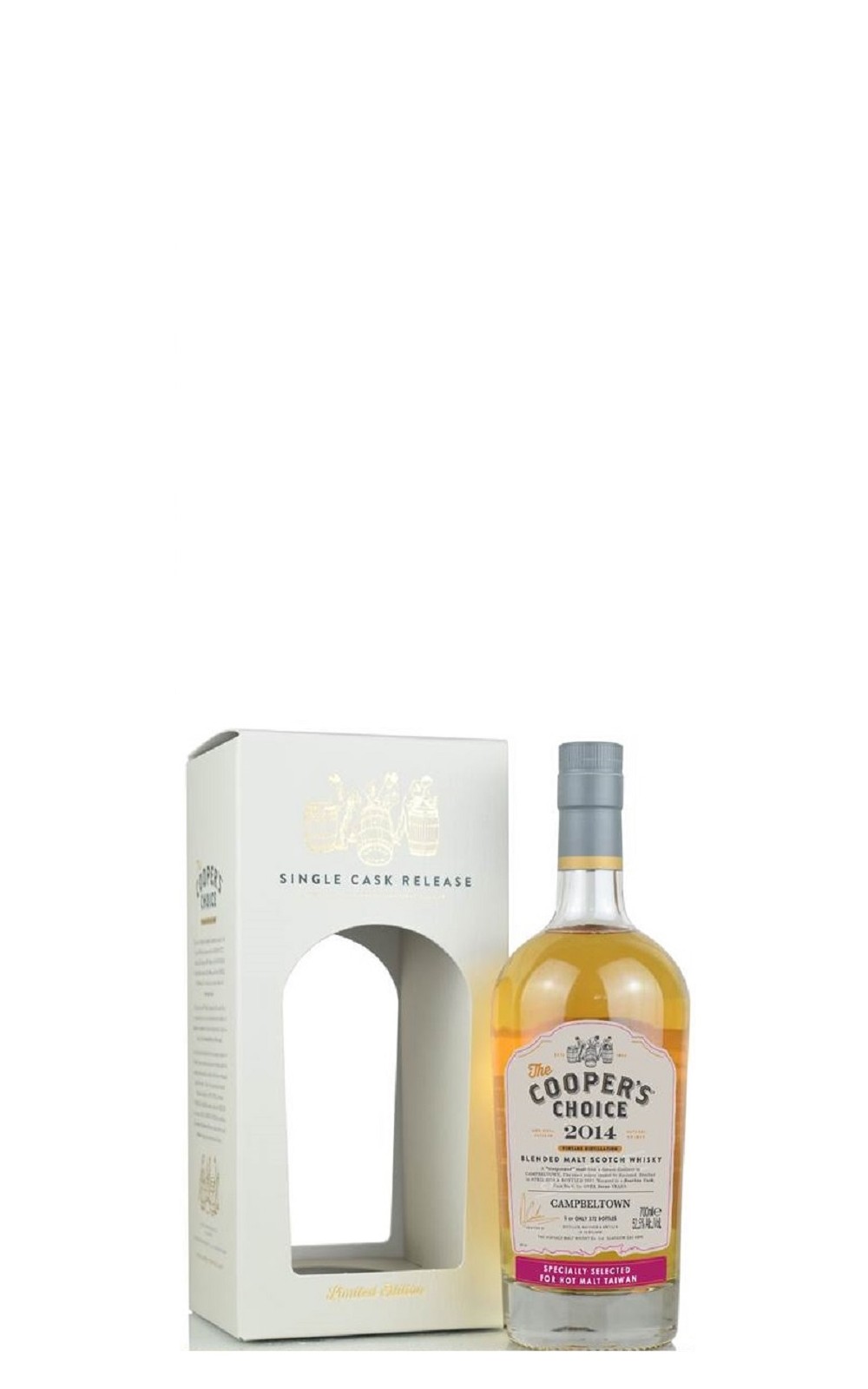 The Cooper s Choice Campbeltown 2014 7 Years 6 Blended Malt Scotch Whisky 酷選大師 坎培爾鎮匿名酒廠 2014 7年 6 調和麥芽蘇格蘭威士忌