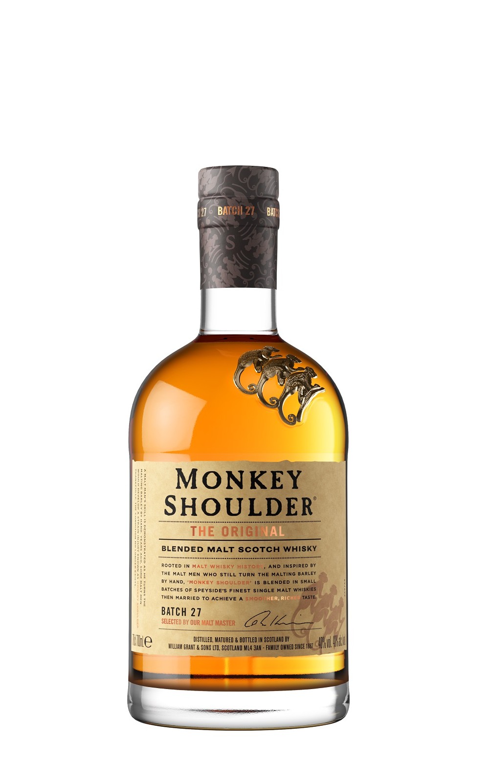Monkey Shoulder Blended Malt Scotch Whisky 三隻猴子 三重麥芽威士忌