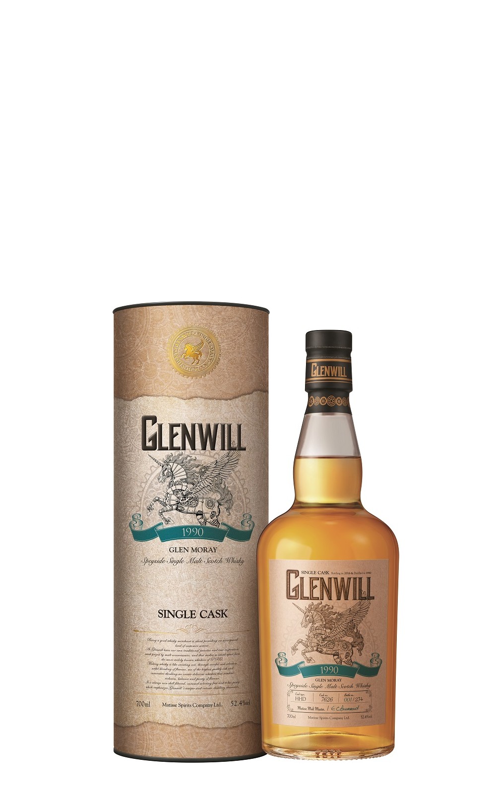 Glenwill Glen Moray 1990 Single Cask Single Malt Scotch Whisky 格蘭威爾 格蘭莫雷 1990 單桶單一麥芽蘇格蘭威士忌