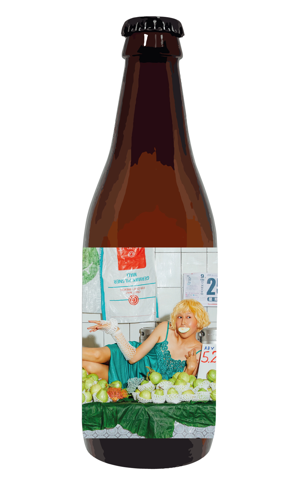 UGLY HALF BEER Guava Gose 附梅粉一包 酉鬼啤酒 免吐籽 芭樂鹽小麥啤酒 附梅粉一包