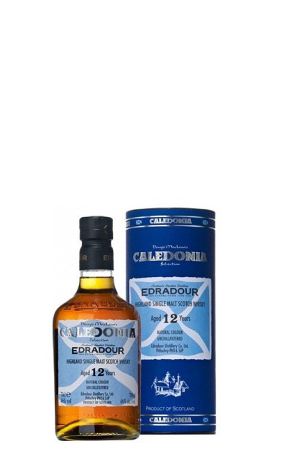 Edradour Distillery Caledonia Aged 12 Years Highland Single Malt Scotch Whisky 艾德多爾蒸餾廠 喀里多尼亞 12年高地單一麥芽蘇格蘭威士忌