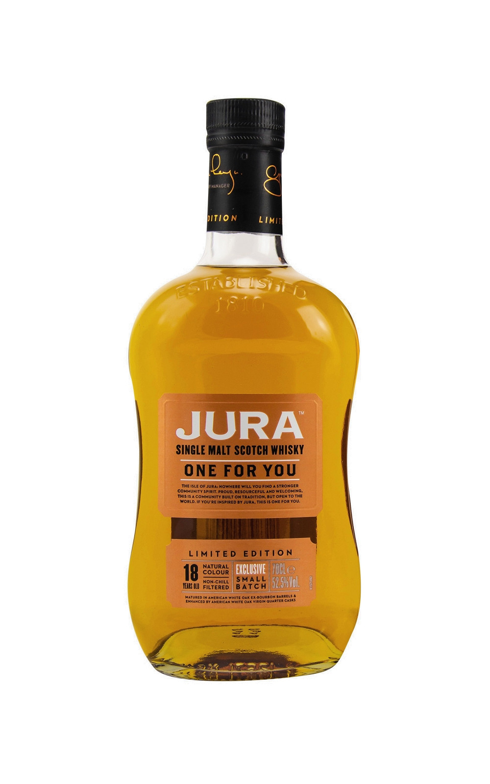 Jura One for You Aged 18 Years Single Malt Scotch Whisky Limited Edition 吉拉蒸餾廠 萬佛湧 極限量18年蘇格蘭威士忌