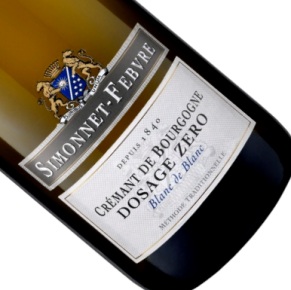 Simonnet-Febvre-Crémant de Bourgogne Zero Dosage Blanc de Blancs