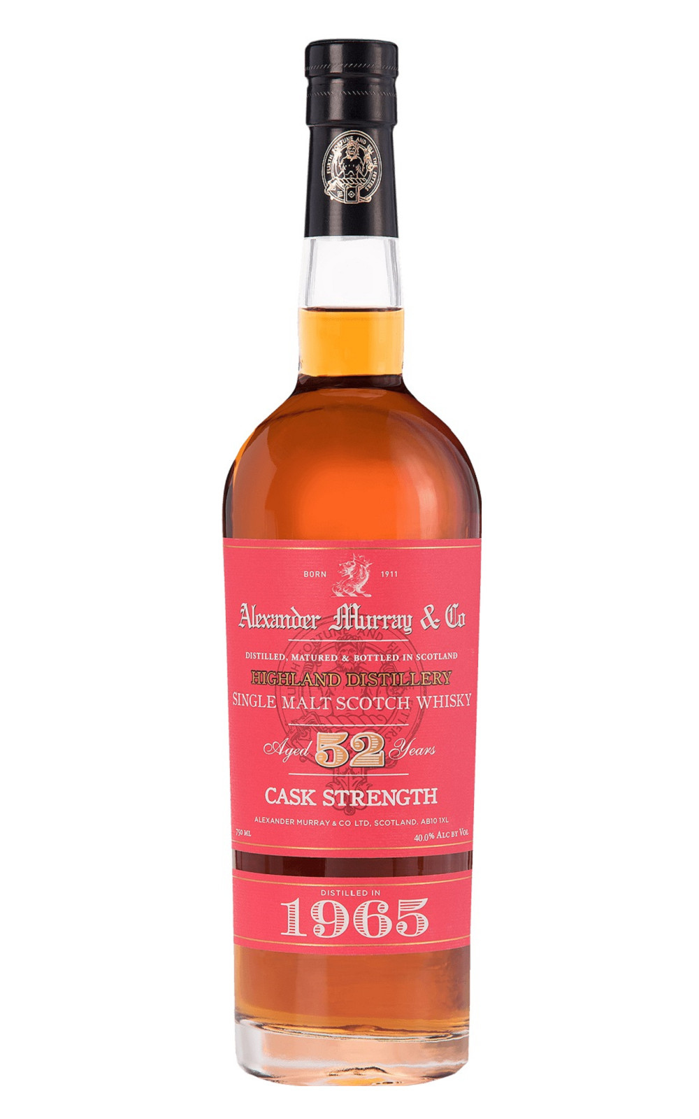 Alexander Murray Company Highland Distillery 1965 Aged 52 Years Cask Strength Single Malt Scotch Whisky 亞歷山大 莫瑞獨立裝瓶廠 高原 1965 52年 單一麥芽蘇格蘭威士忌原酒