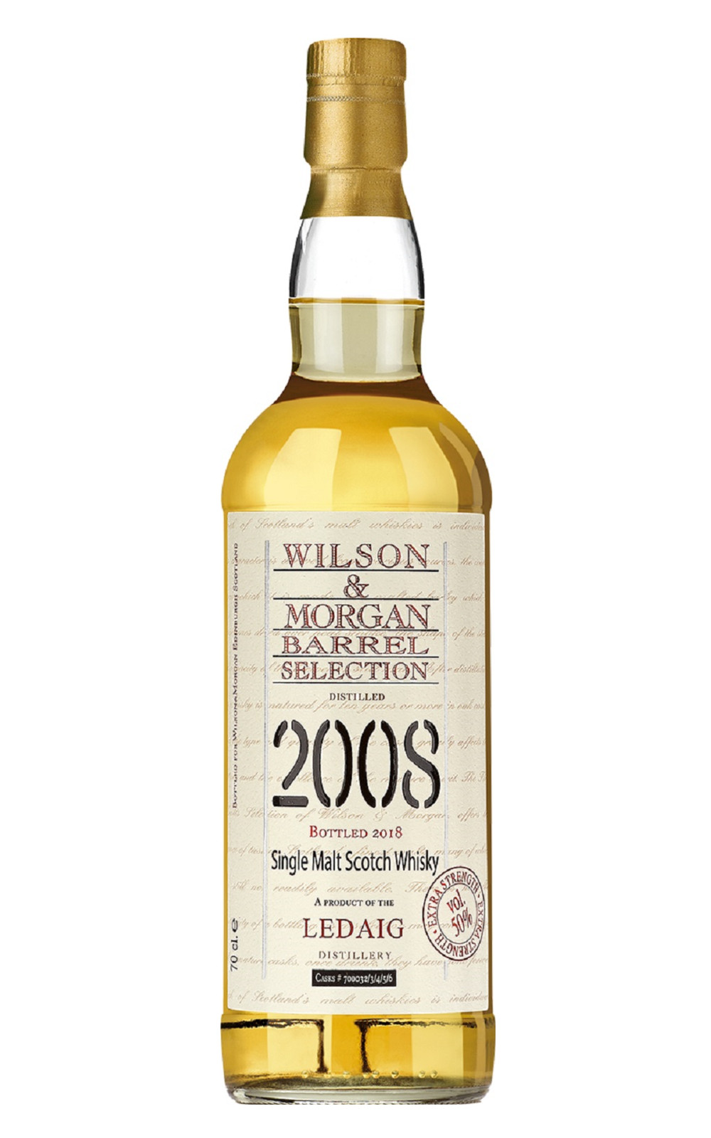 Wilson Morgan Barrel Selection Ledaig 2008 Extra Strength Single Malt Scotch Whisky 威爾森 x 摩根獨立裝瓶廠 里爵 2008 單一麥芽蘇格蘭威士忌