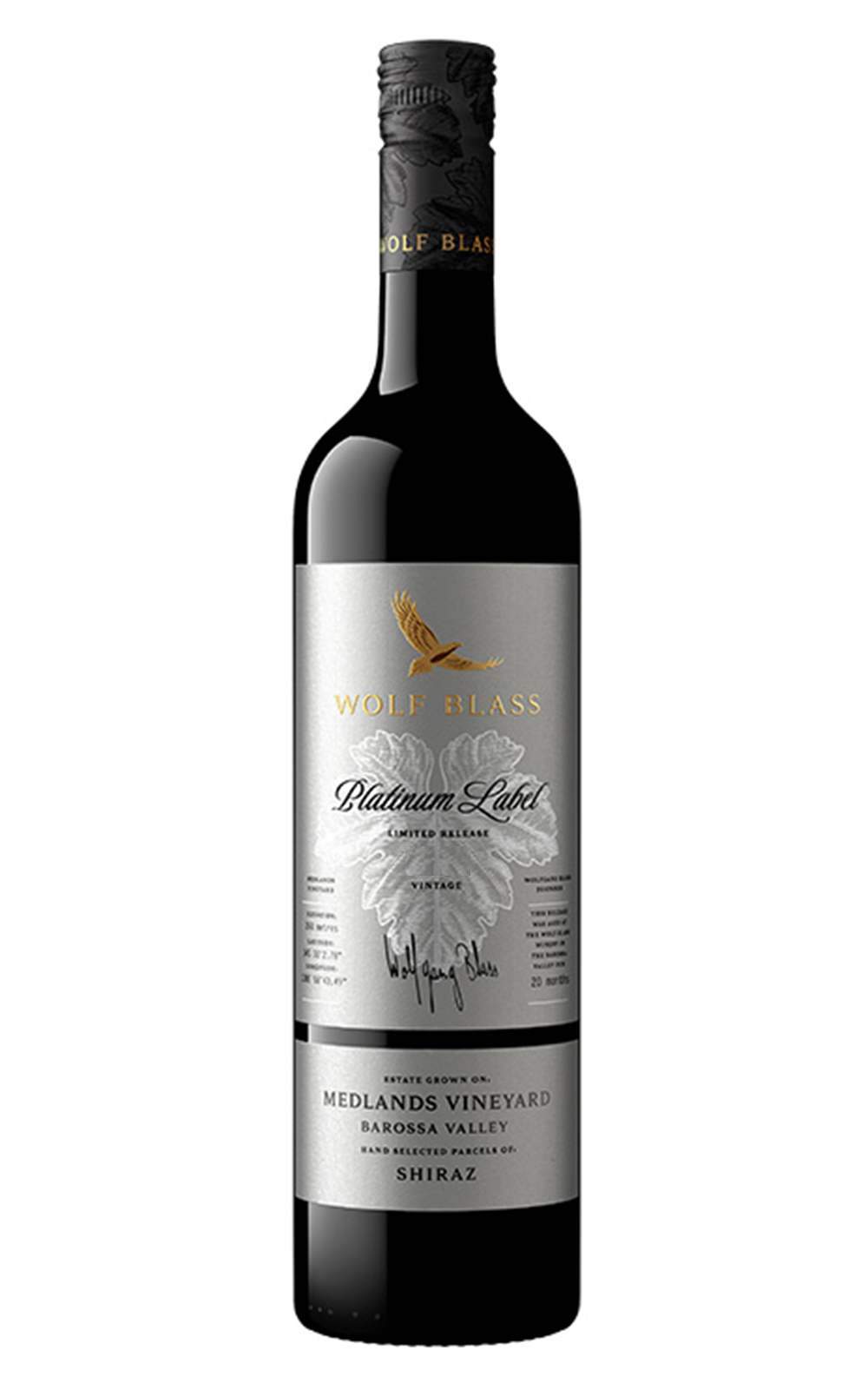 Wolf Blass Platinum Label Medlands Vineyard Shiraz 2018 禾富酒廠 白金牌系列 曼德蘭德園 希哈紅酒