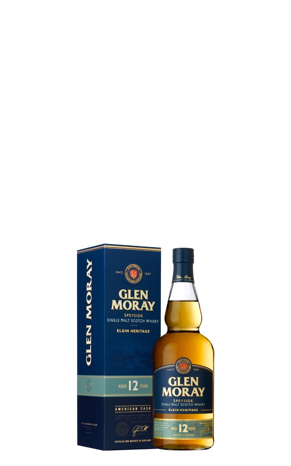 Glen Moray Elgin Heritage Aged 12 Years Single Malt Scotch Whisky 格蘭莫雷 12年單一麥芽蘇格蘭威士忌