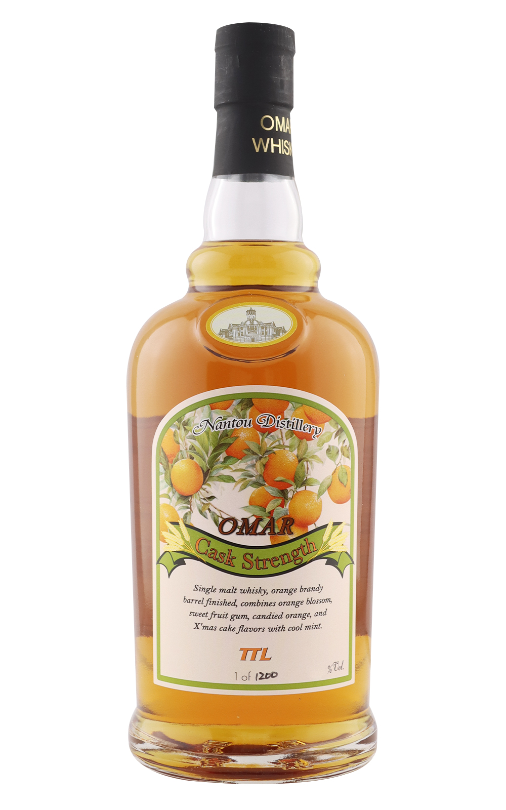 Nantou Distillery Omar Orange Brandy Barrel Finished Cask Strength Single Malt Whisky 舊版 南投酒廠 Omar 柳丁白蘭地桶 原桶強度單一麥芽威士忌 舊版