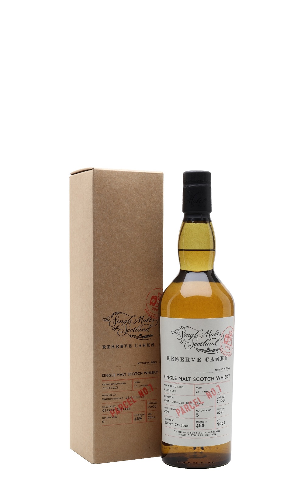 The Single Malts of Scotland SMOS Reserve Casks Mannochmore 2008 Single Malt Scotch Whisky SMOS 特選原桶系列 曼洛克摩 2008 單一麥芽蘇格蘭威士忌