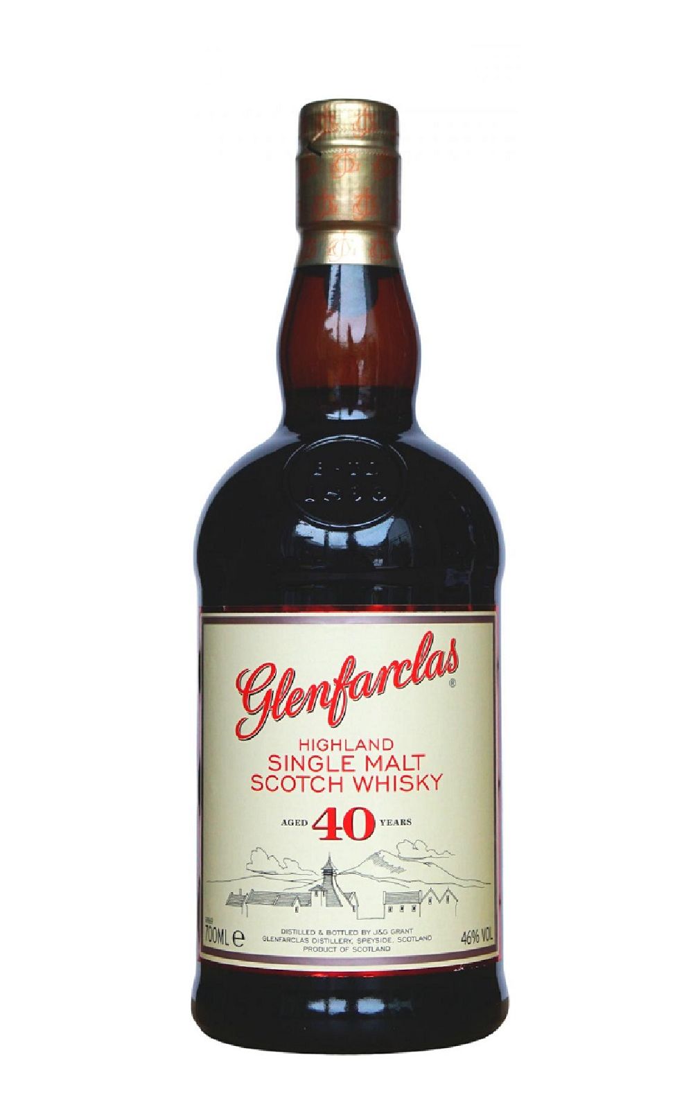 Glenfarclas Aged 40 Years Highland Single Malt Scotch Whisky 舊版 格蘭花格蒸餾廠 40年 高地單一麥芽蘇格蘭威士忌 舊版