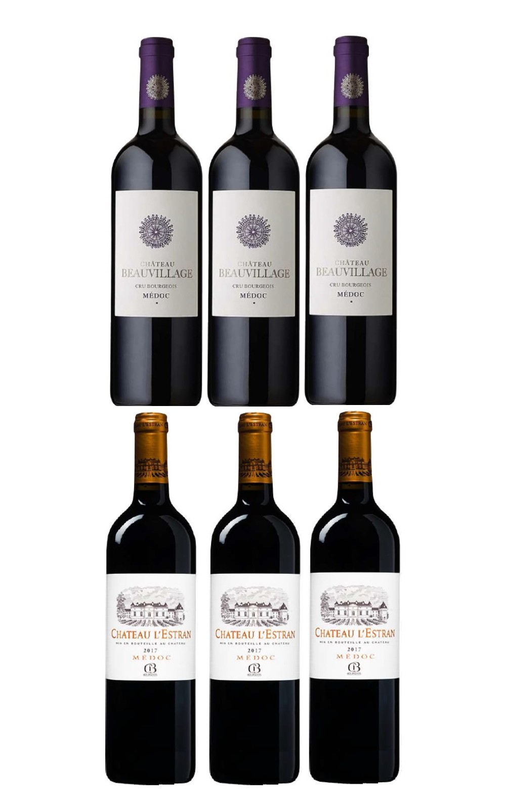 iCheers Special Set Cru Bourgeois Set 750ml 6 2017 愛酒窩特惠組 波爾多士族名莊紅酒 套組 750ml 6