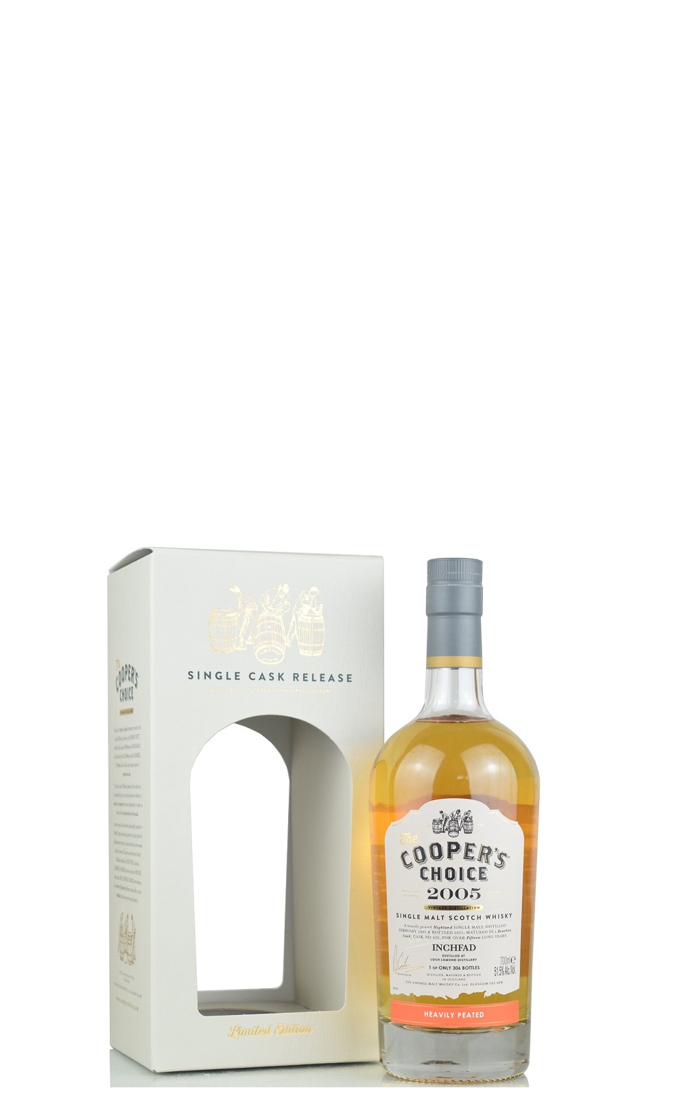 The Cooper s Choice Inchfad 2005 Bourbon Cask Single Malt Scotch Whisky 酷選大師 羅夢湖 2005 單一桶蘇格蘭威士忌