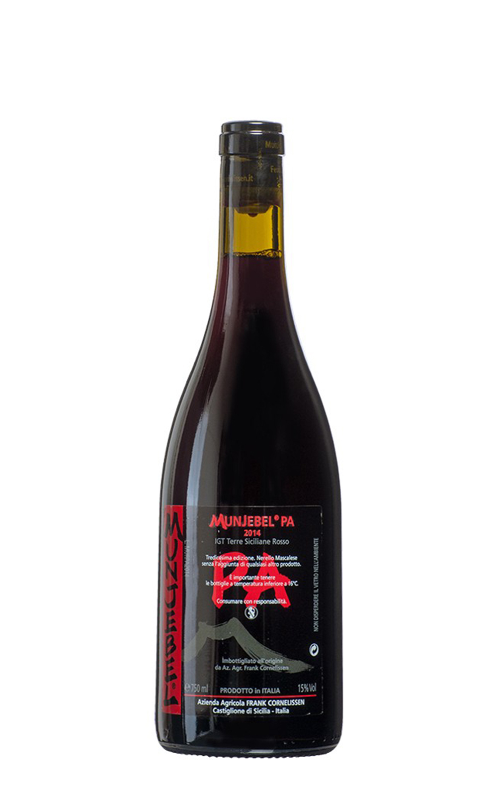 Azienda Agricola Frank Cornelissen Munjebel® Rosso PA Feudo di Mezzo Porcaria 2014 法蘭克‧寇涅立森酒莊 琵琊園紅酒