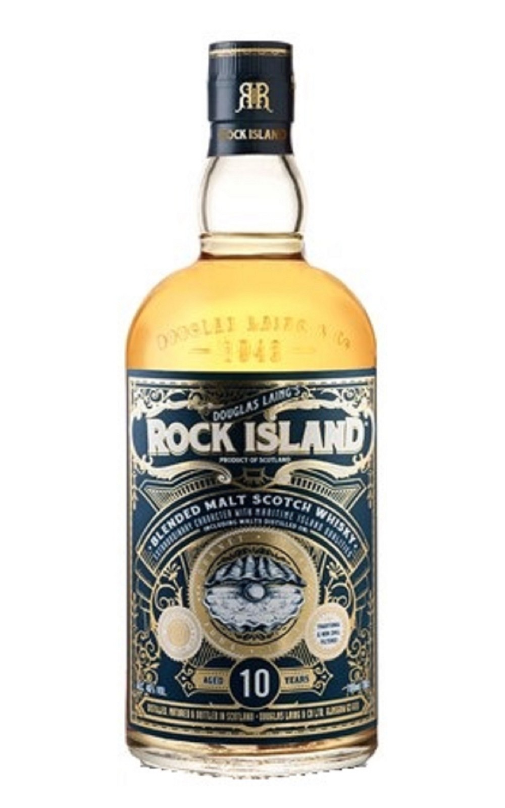 Douglas Laing Co Rock Island Aged 10 Years Blended Malt Scotch Whisky 道格拉斯 蘭恩獨立裝瓶廠 牡蠣岩系列 10年島嶼區 調和麥芽蘇格蘭威士忌