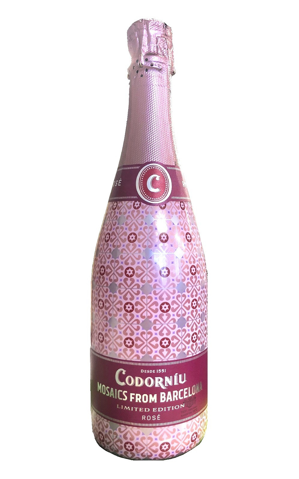 Codorniu Mosaics from Barcelona Cava Rose Brut Limited Edition NV 康德努酒莊 巴塞隆納馬賽克 限定款不甜粉紅卡瓦