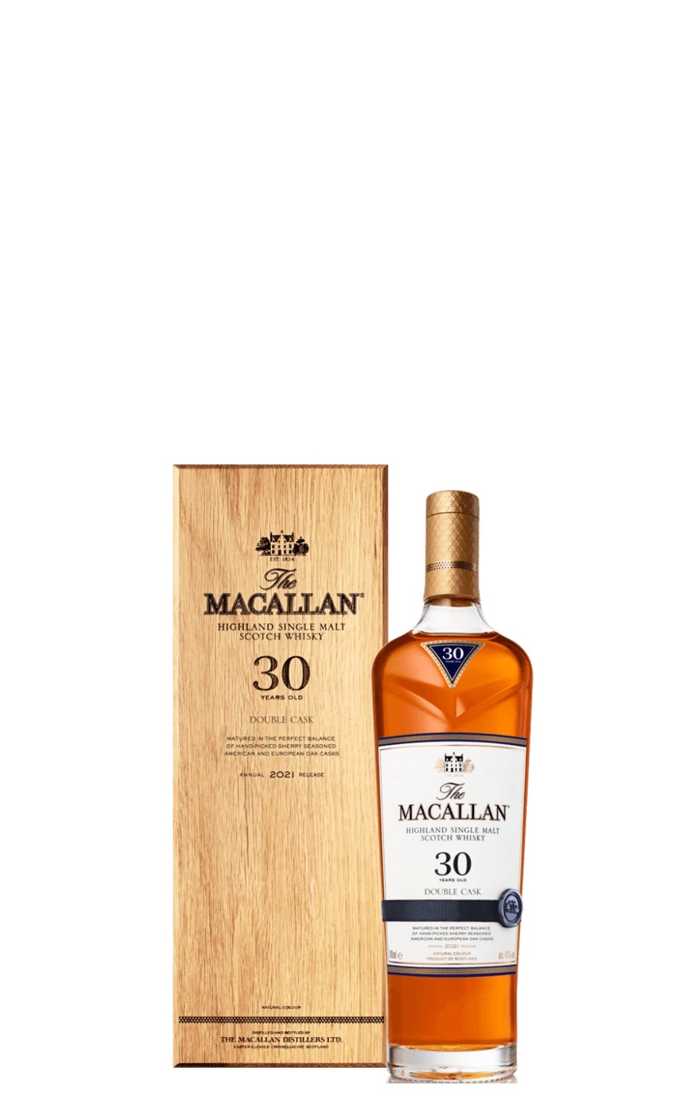 Macallan 30 Years Old Single Malt Scotch Whisky 2021 麥卡倫蒸餾廠 雪莉桶30年單一麥芽蘇格蘭威士忌 2021版