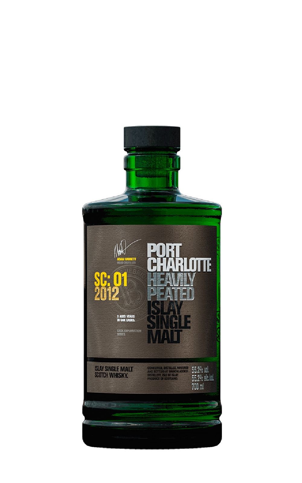 Bruichladdich Distillery Port Charlotte SC 01 2012 Heavily Peated Islay Single Malt Scotch Whisky 布萊迪蒸餾廠 波夏系列 SC 01 2012 艾雷島單一麥芽蘇格蘭威士忌