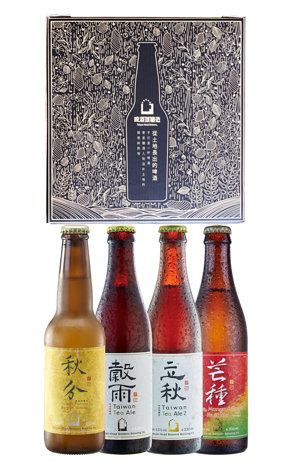 Taiwan Head Brewers 秋月如圭 四入啤酒禮盒 啤酒頭釀造 秋月如圭 四入啤酒禮盒