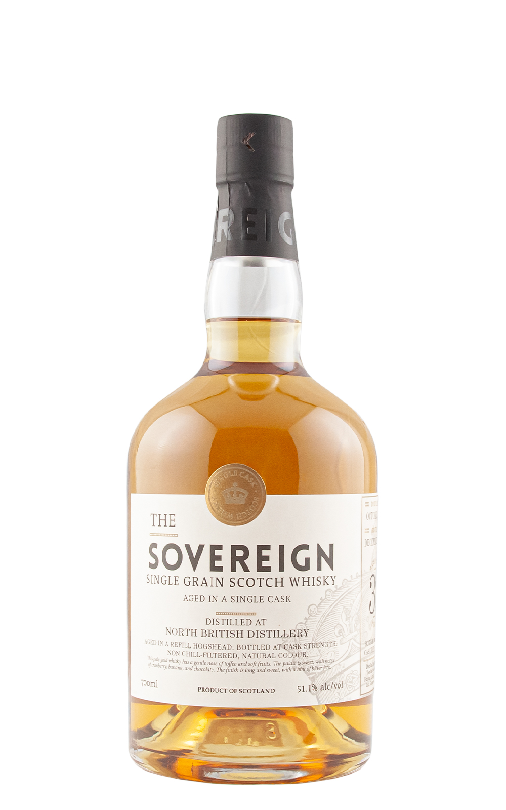 The Sovereign North British 1988 Single Grain Scotch Whisky 穀穀帝王 北星 1988 單一穀物蘇格蘭威士忌