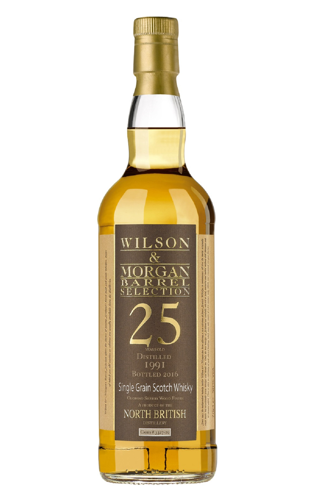 Wilson Morgan Barrel Selection North British 1991 25 Years Old Oloroso Sherry Wood Finish Single Grain Scotch Whisky 威爾森 x 摩根獨立裝瓶廠 北星 1991 25年歐羅洛梭桶 單一穀物蘇格蘭威士忌