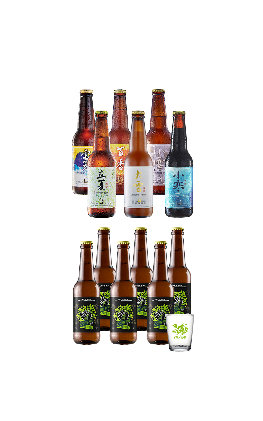 Taiwan Head Brewers 【臺農酒館 暴力香菜】十月限定主題組合 啤酒頭釀造 【臺農酒館 暴力香菜】十月限定主題組合