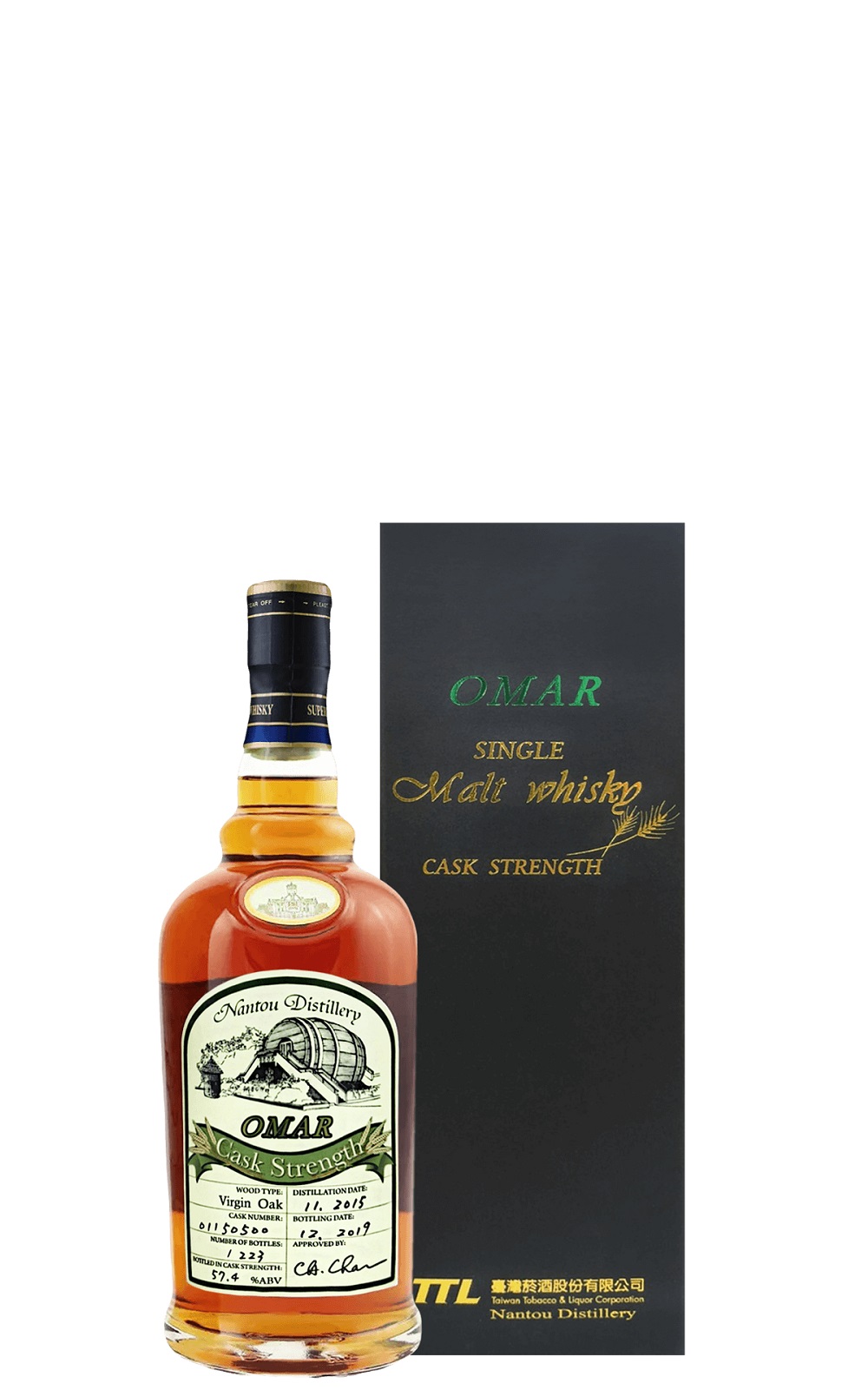 Nantou Distillery OMAR原桶強度單一麥芽威士忌 新橡木桶 南投酒廠 OMAR原桶強度單一麥芽威士忌 新橡木桶