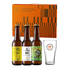 Taiwan Head Brewers-2024 Mid-Autumn Festival Gift Box (330ml*3 + Beer Glass*1)