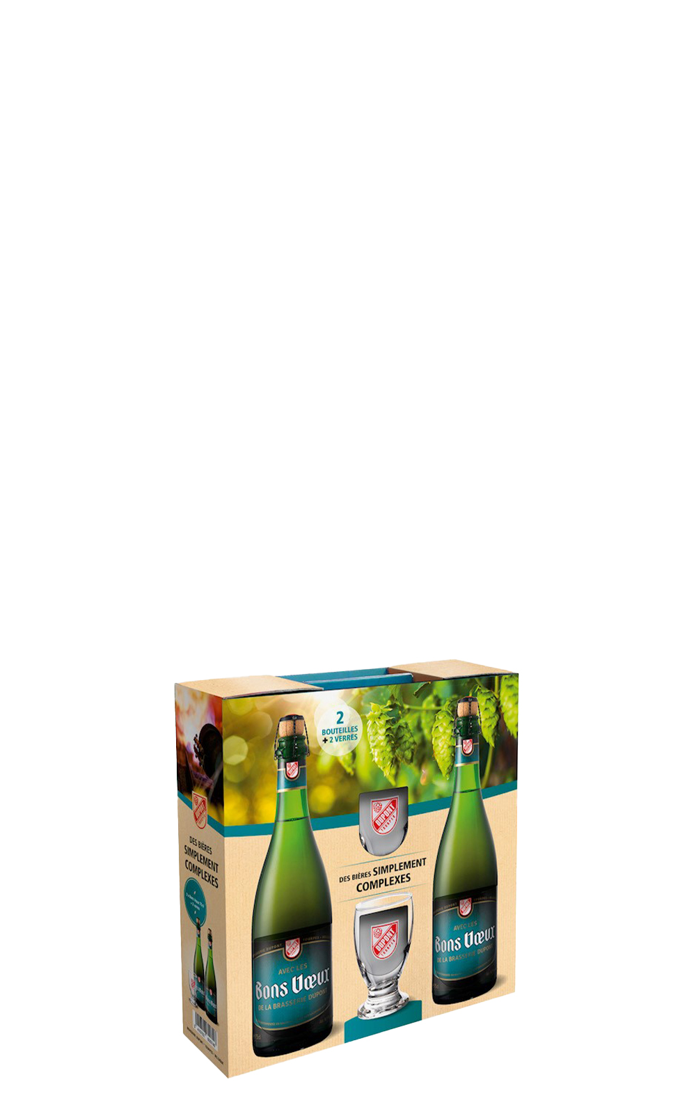 Brasserie Dupont Bons voeux 2 Bottle Set 750ml 2 Glasses 2 杜邦啤酒廠 美好願望 啤酒送杯雙瓶套組 750ml 2 Glasses 2