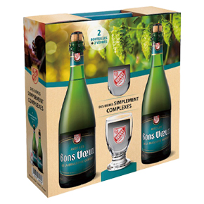 Brasserie Dupont-"Bons vœux" 2-Bottle Set（750ml*2+Glasses * 2）